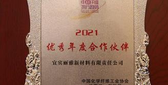 丽雅新材料公司荣获中国化学纤维工业协会 “优秀年度合作伙伴”荣誉称号